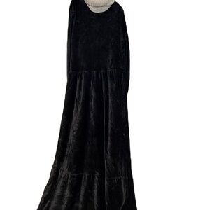 JP Kids P Chic Black Velvet Evening Dress knit turtleneck winter comfy party